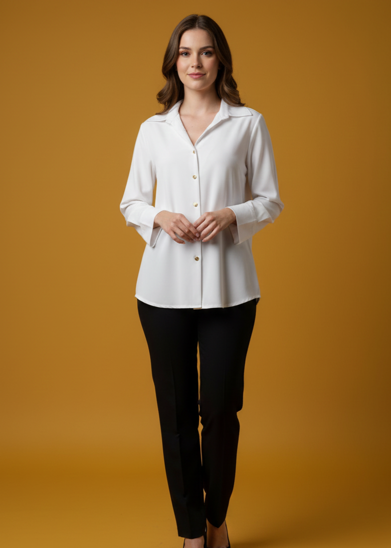 Camisa Social Feminina de Viscose