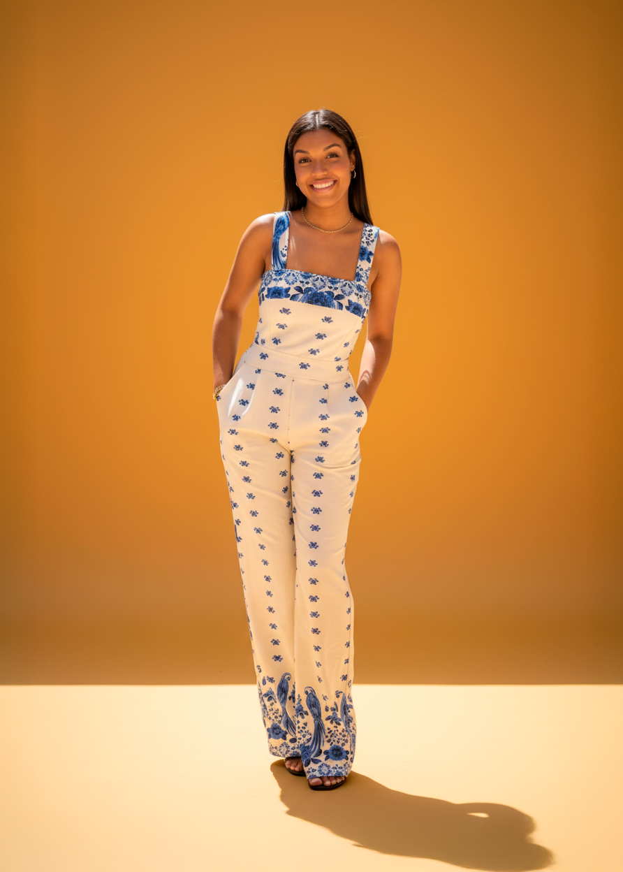 Macacão Floral Delicada