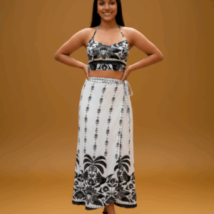 Conjunto Midi Estampa P&B