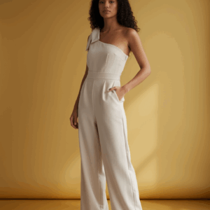 Macacão Ombro Único Off-White