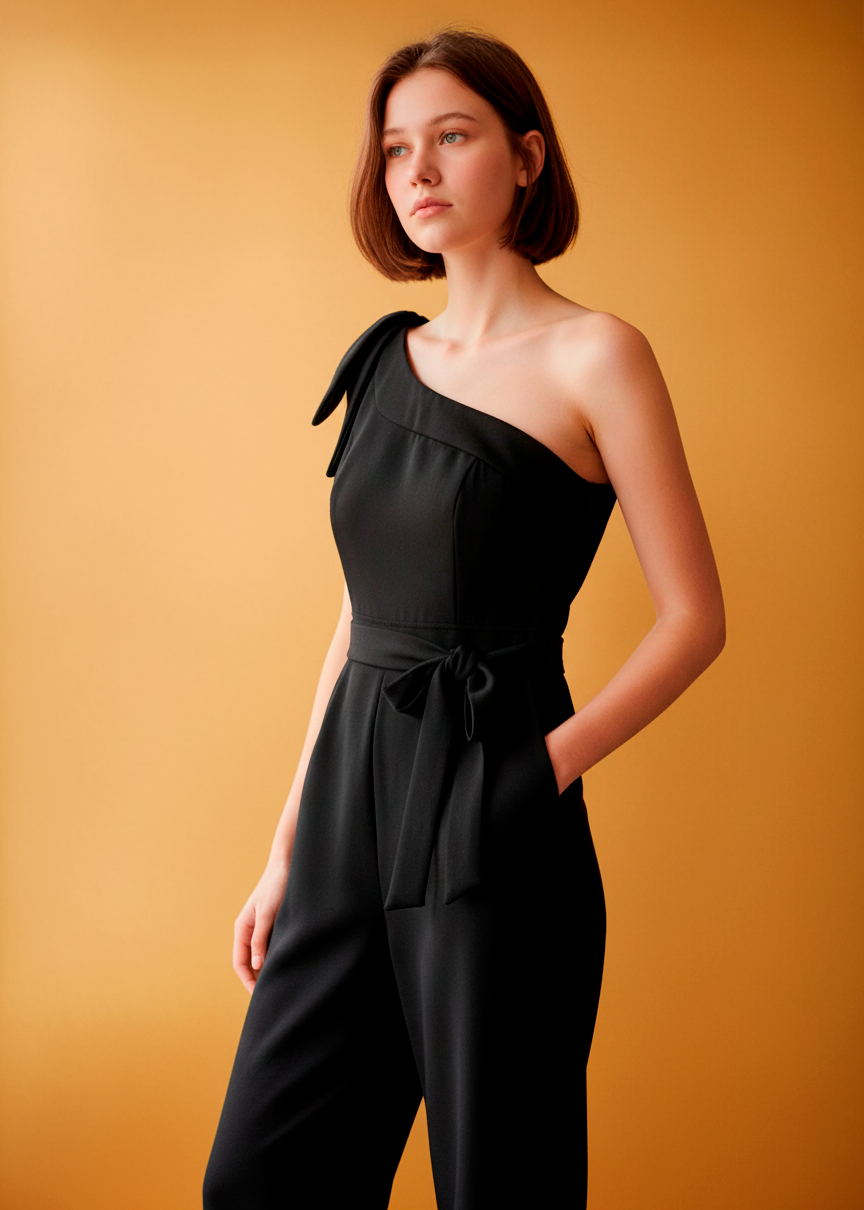 Macacão Social Ombro Único