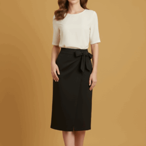 Saia Midi Envelope Black