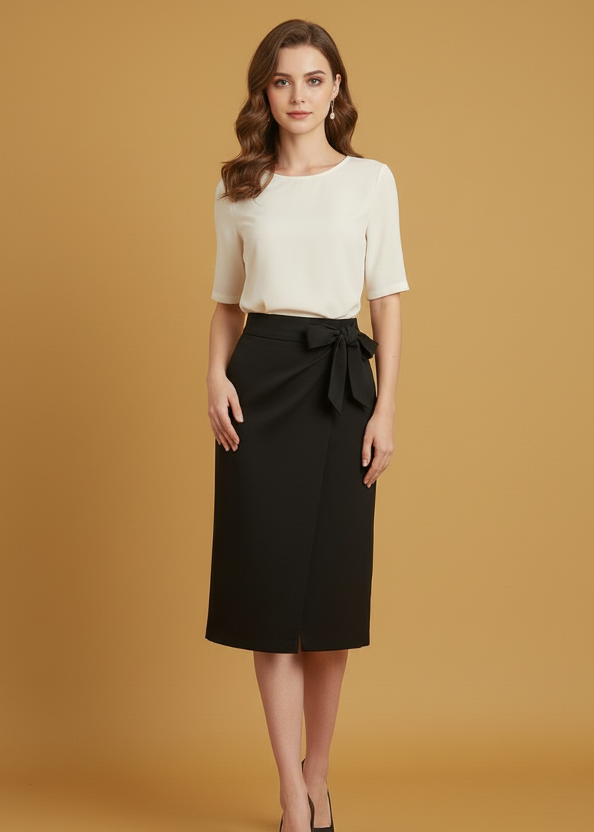 Saia Midi Envelope Black