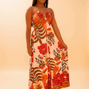 Vestido Longo Abacaxi